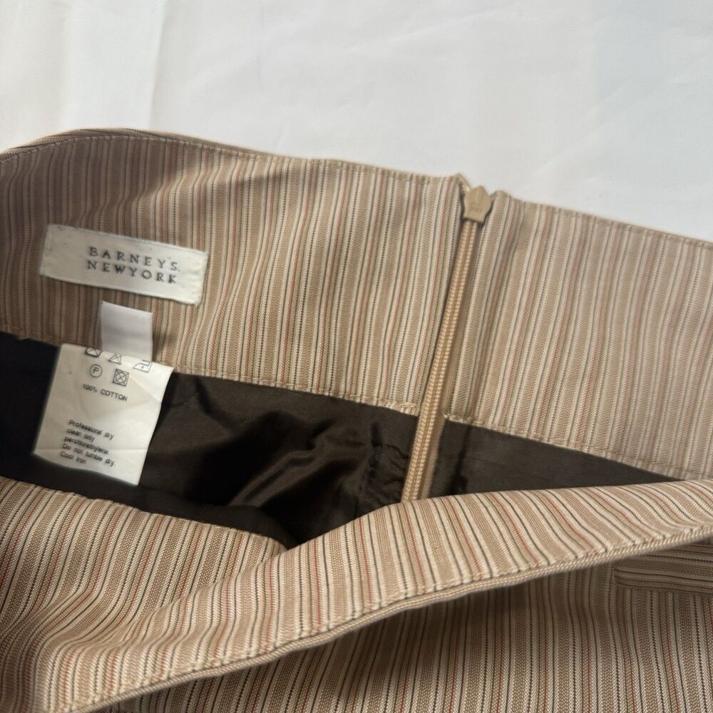 Barneys New York Womens Brown Striped Pencil Skirt Size 6 - Picture 7 of 16